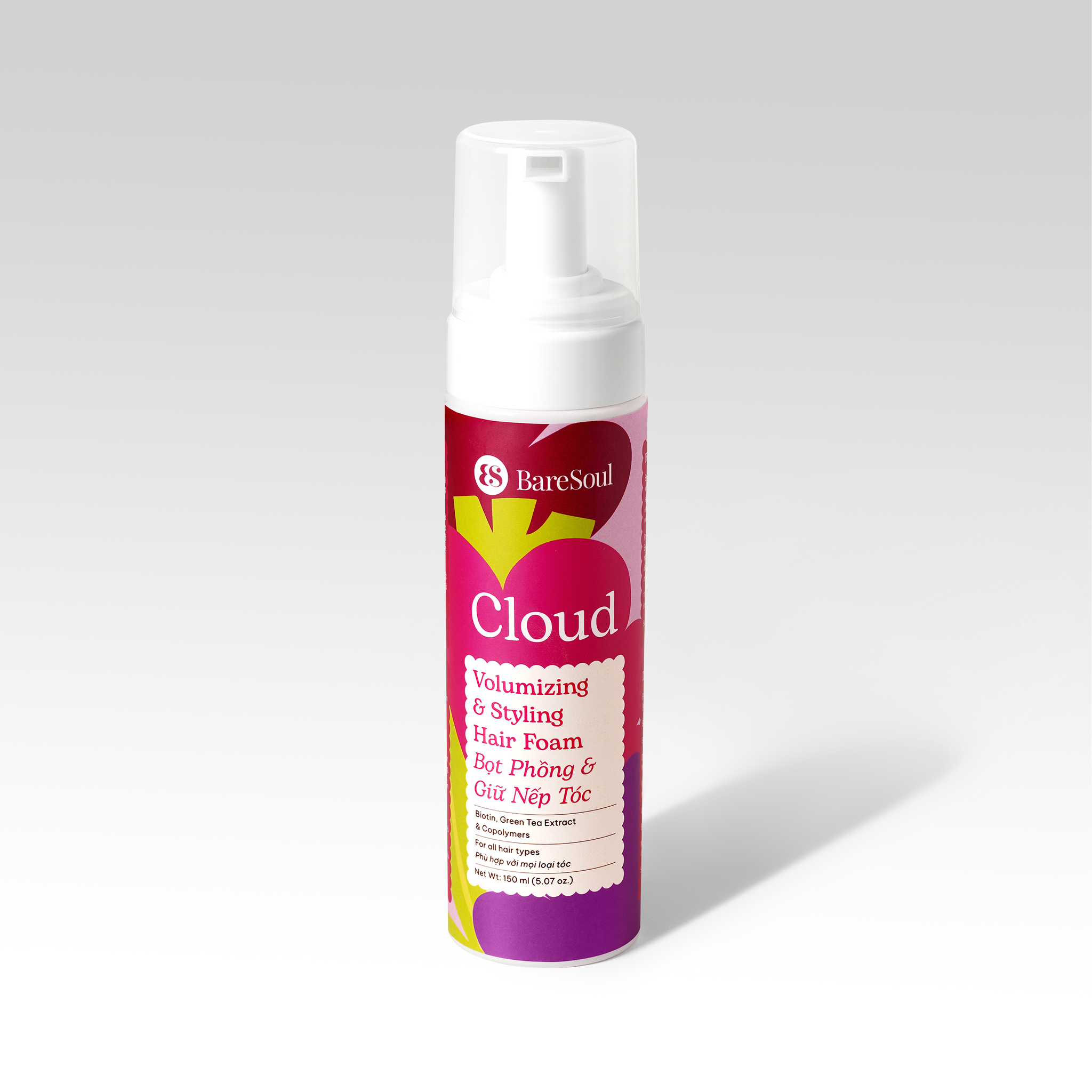 Bọt Phồng & Giữ Nếp Tóc BareSoul Cloud